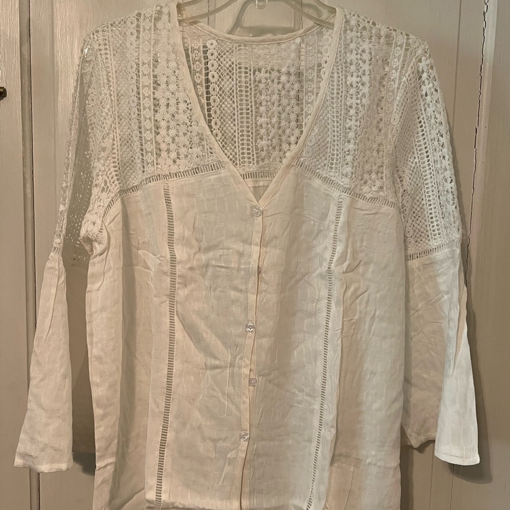White Linen shirt New In Bag
